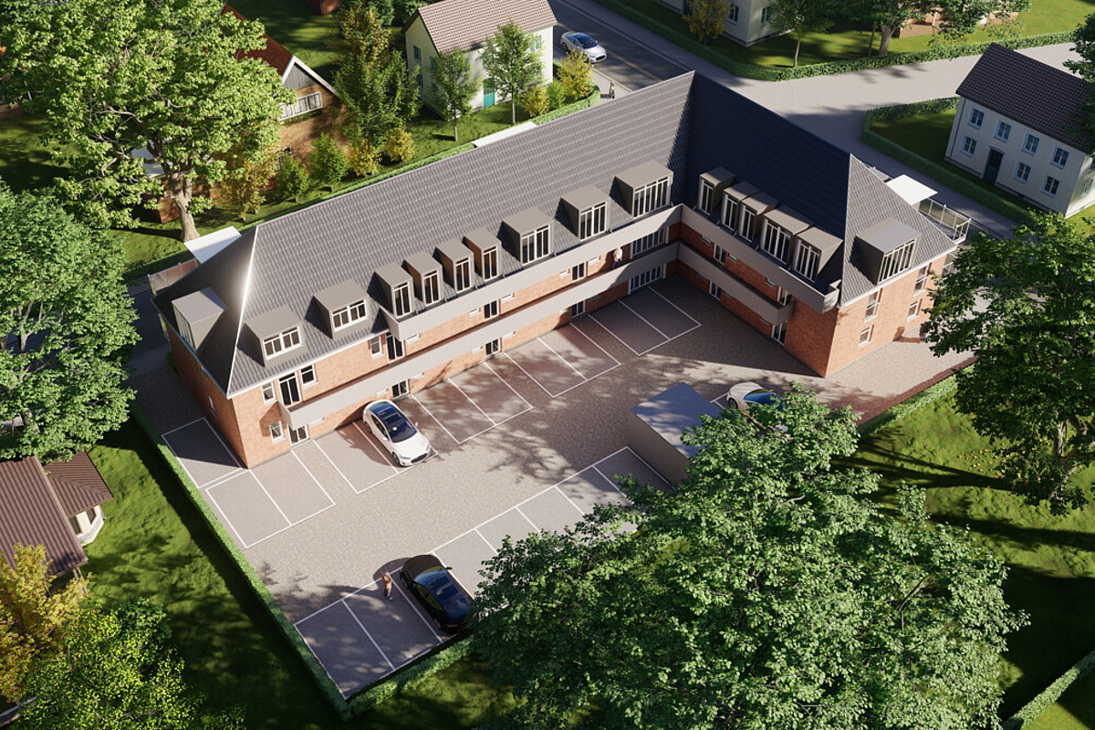 Büro / Praxis Kauf 26969 Butjadingen / Burhave Neubauprojekt Strandallee Butjadingen Luftaufnahme