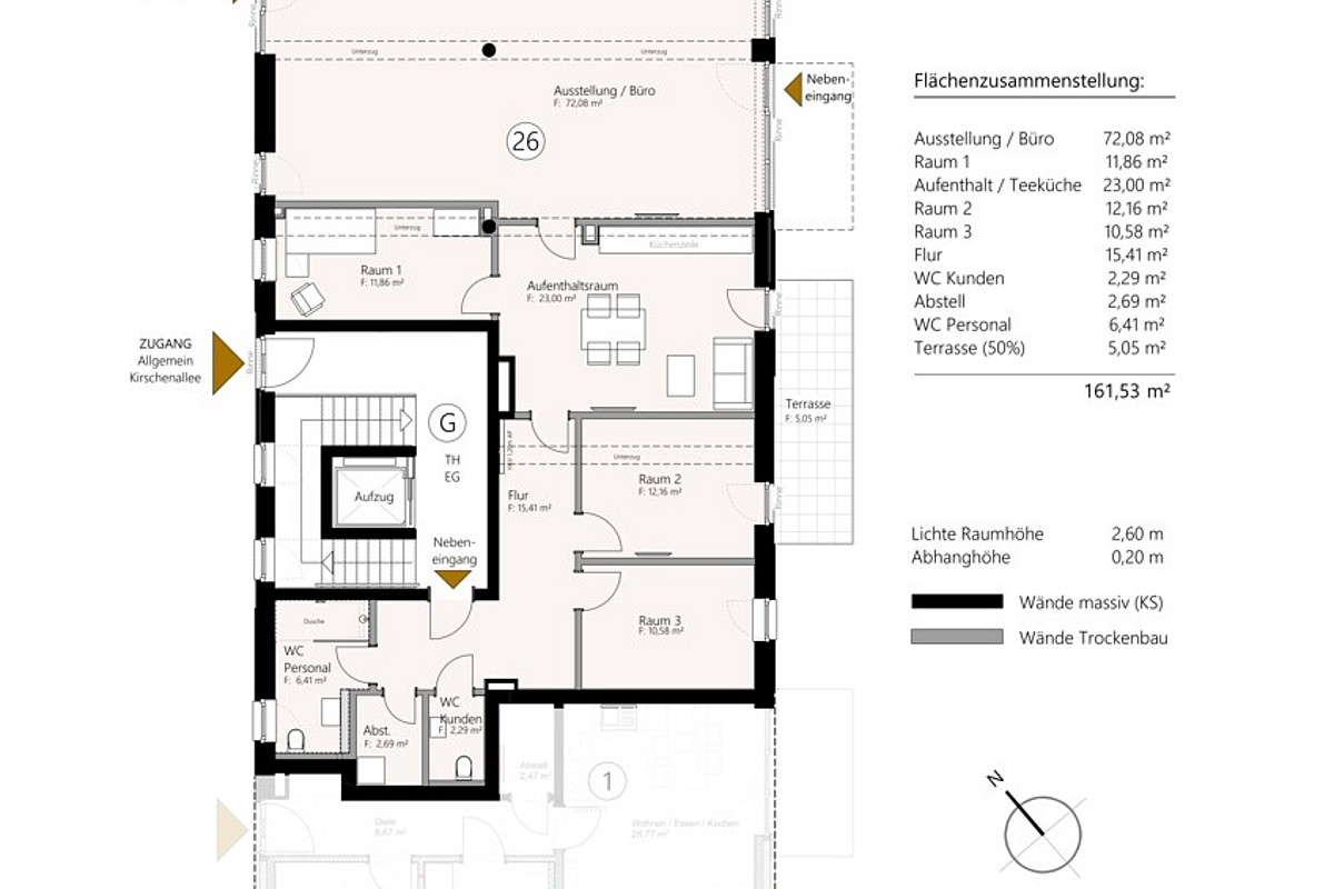 Büro / Praxis Kauf 23746 Kellenhusen Grundriss Gewerbeeinheit