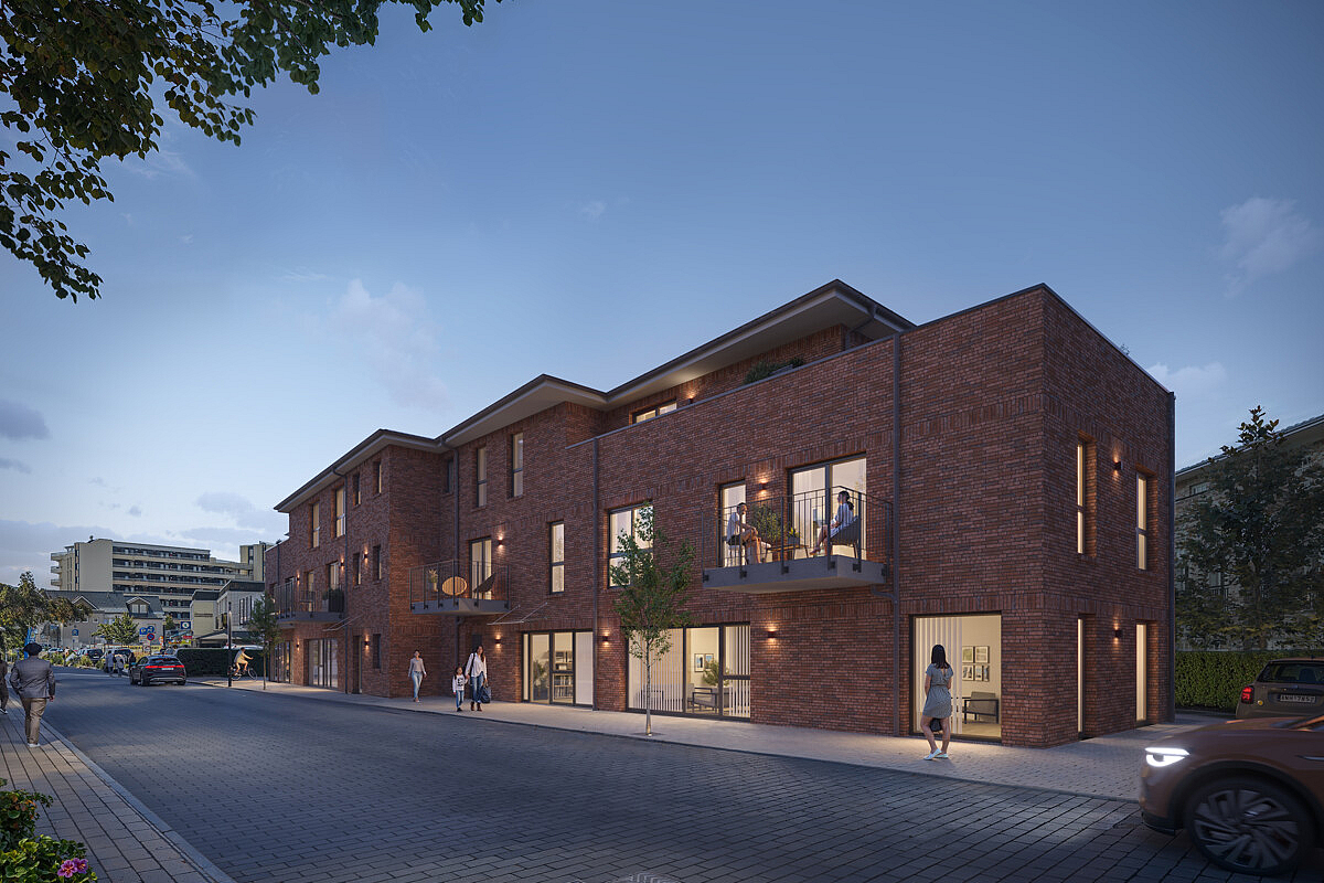 Wohnung Kauf 23743 Grömitz Fassade Abend