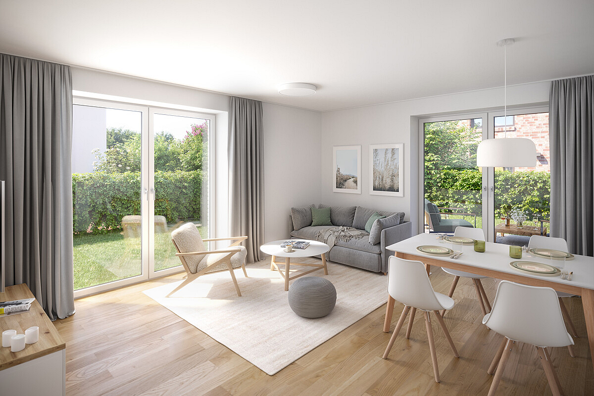 Wohnung Kauf 23747 Dahme Offener Wohnbereich